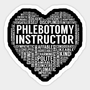 Phlebotomy Instructor Heart Sticker